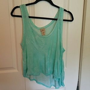 Seafoam colored tank top